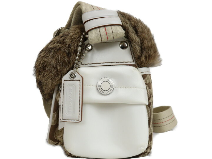 楽天市場】COACH コーチ ファーシグネチャーショルダーバッグ 3589 