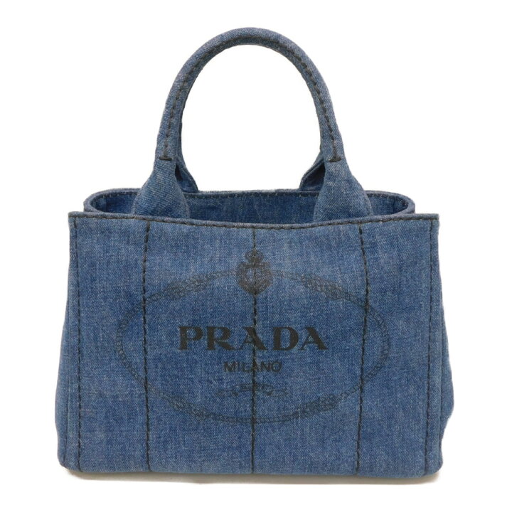 楽天市場】PRADA プラダ 1BG439 カナパ ファブリック ハンドバッグ 