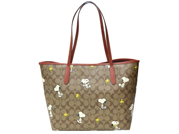 楽天市場】COACH コーチ スヌーピーウッドストック トートバッグ 
