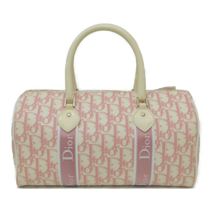 希少 Dior ディオール トロッター ミニボストン フラワー ピンク 