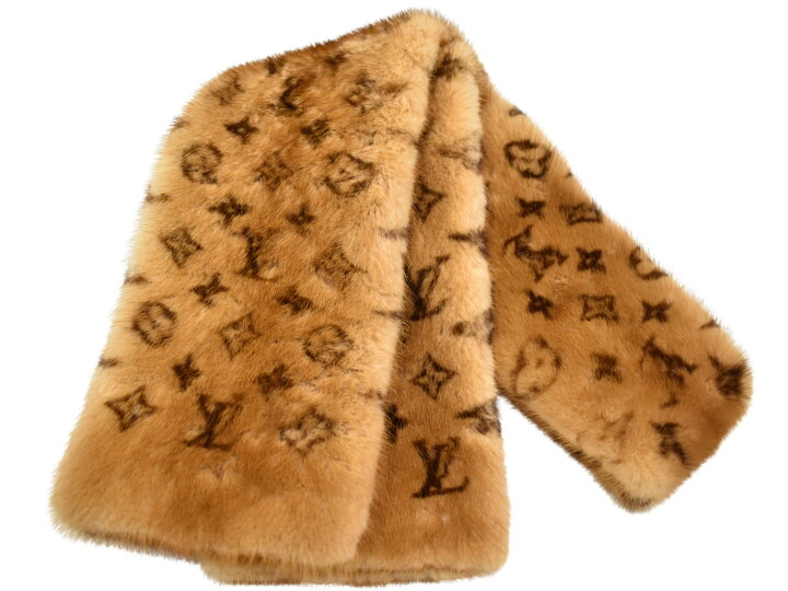 楽天市場】LOUIS VUITTON エシャルプ・ヴィゾン M72245 ミンク100  