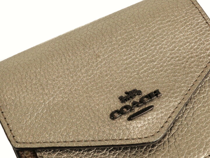 楽天市場】【布袋あり】COACH コーチ コンパクトウォレット 40049 