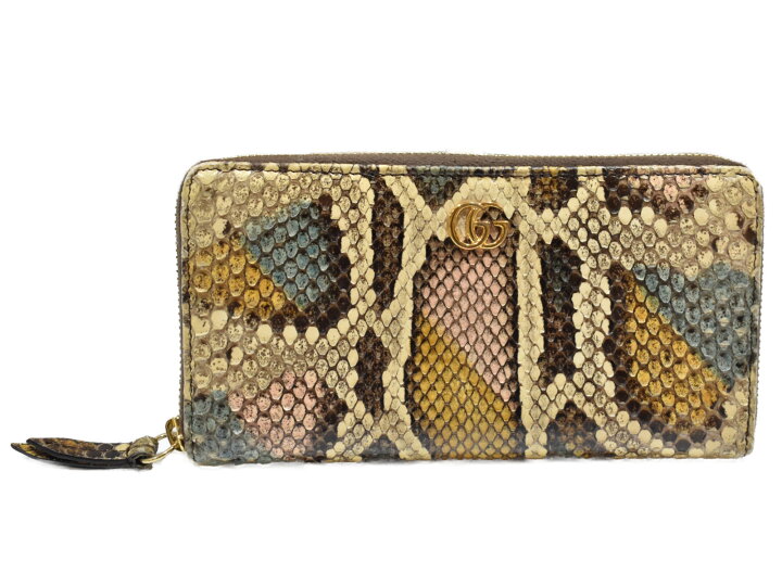 楽天市場】GUCCI グッチ ダブルGパイソン ジップアラウンドウォレット 