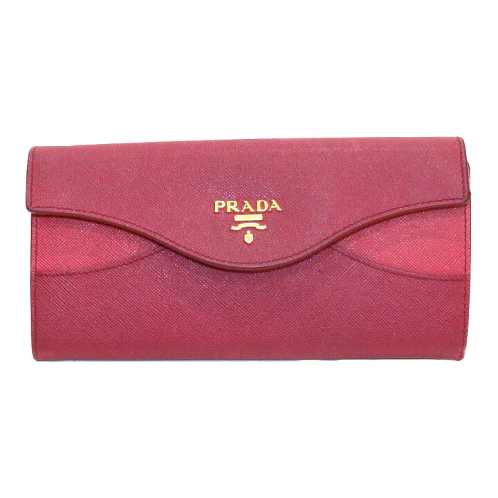楽天市場】PRADA プラダ サフィアーノ長財布 ピンク レザー レディース  