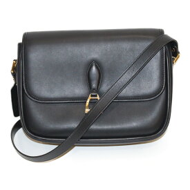 BURBERRY バーバリー ショルダーバッグ ブラック 黒 レザー レディース ウィメンズ ブランド チェック シンプル【中古】松山朝生田店