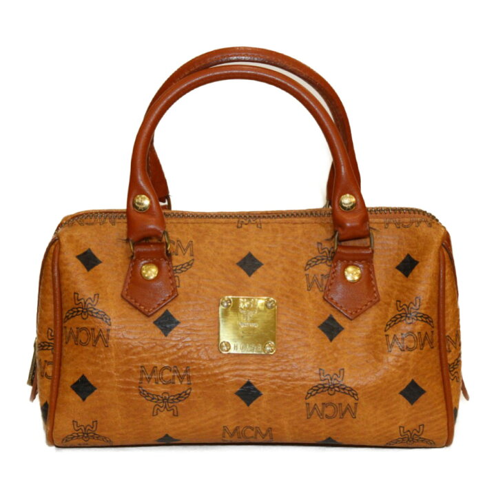 楽天市場】MCM 2WAYショルダーミニボストンバッグ ブラウン系 PVC 
