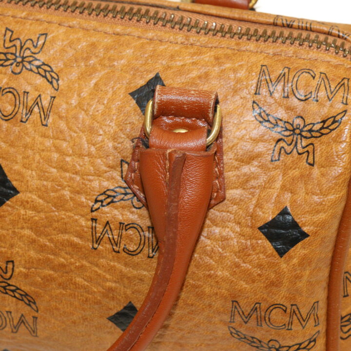 楽天市場】MCM 2WAYショルダーミニボストンバッグ ブラウン系 PVC 