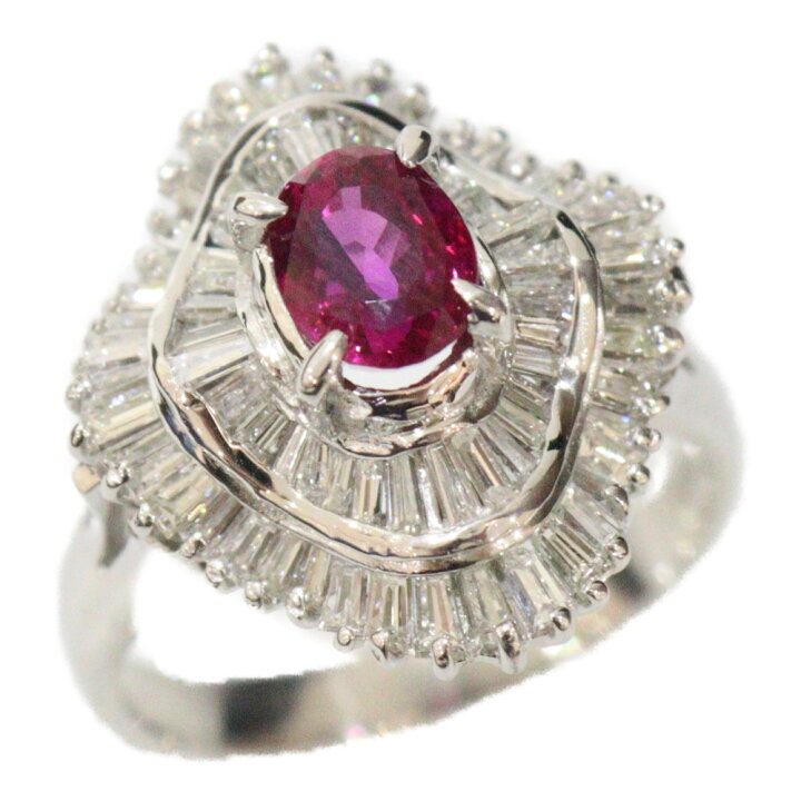 楽天市場】【ポリッシュ済】Pt900 プラチナ リング 指輪 ルビー1.03ct 