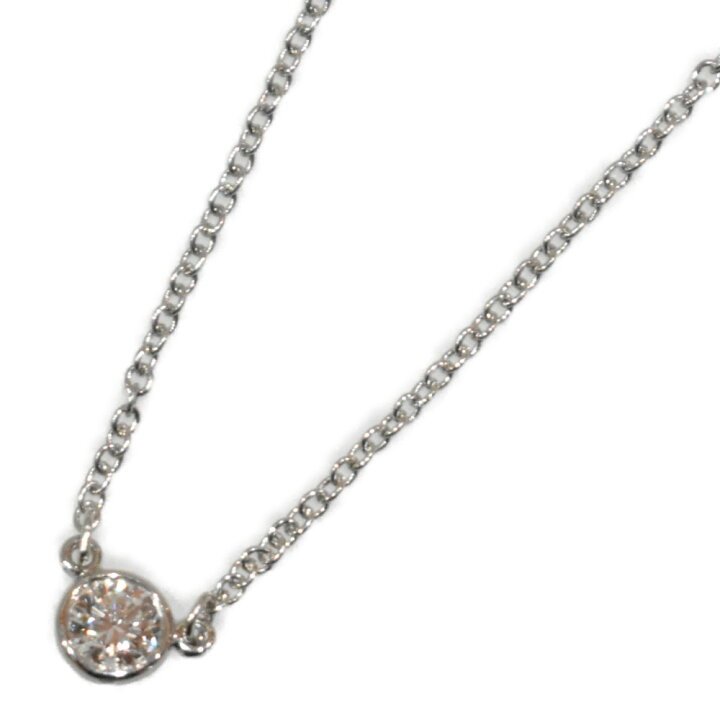 楽天市場】【箱あり】TIFFANY＆Co. バイザヤードネックレス Pt950 