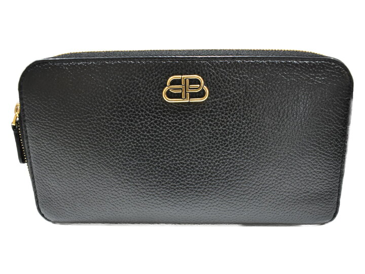 楽天市場】【中古品I】BALENCIAGAラウンドジップウォレット ブラック 