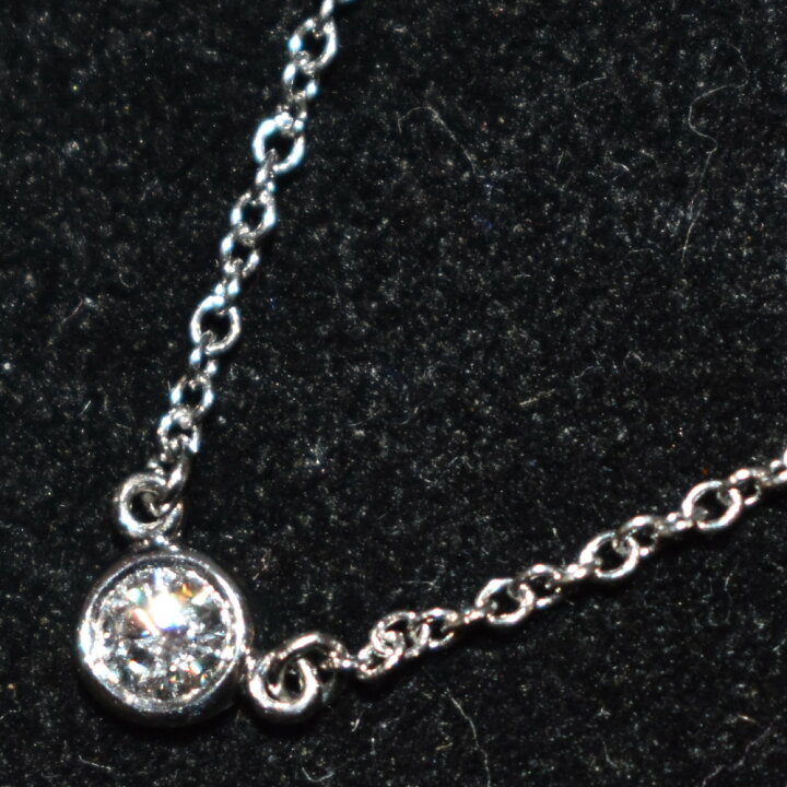 楽天市場】【ケースあり】TIFFANY＆Co. バイザヤードネックレス Pt950 