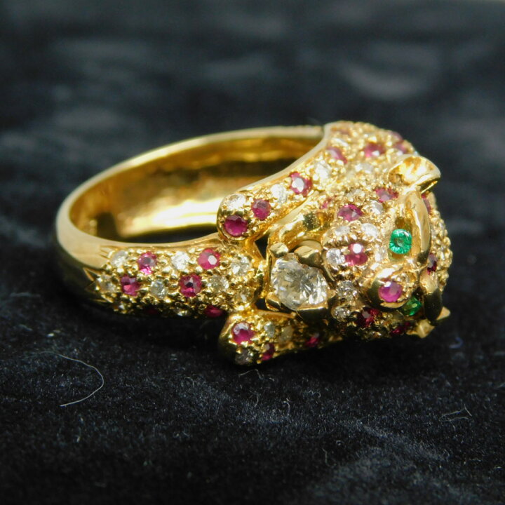 楽天市場】【☆新品仕上げ済☆】豹リングダイヤモンド4.2mm（0.27ct 