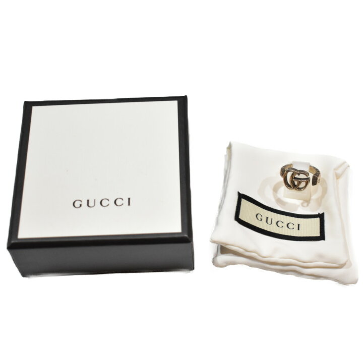 楽天市場】【箱・布袋あり】GUCCI ダブルGキーリング 627760 Ag925 