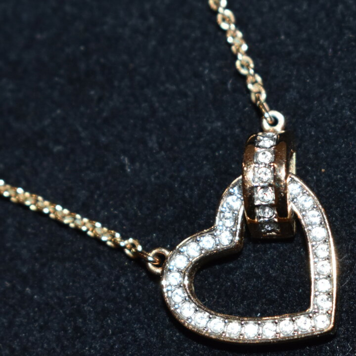 楽天市場】【箱あり】SWAROVSKI スワロフスキー ハートネックレス 