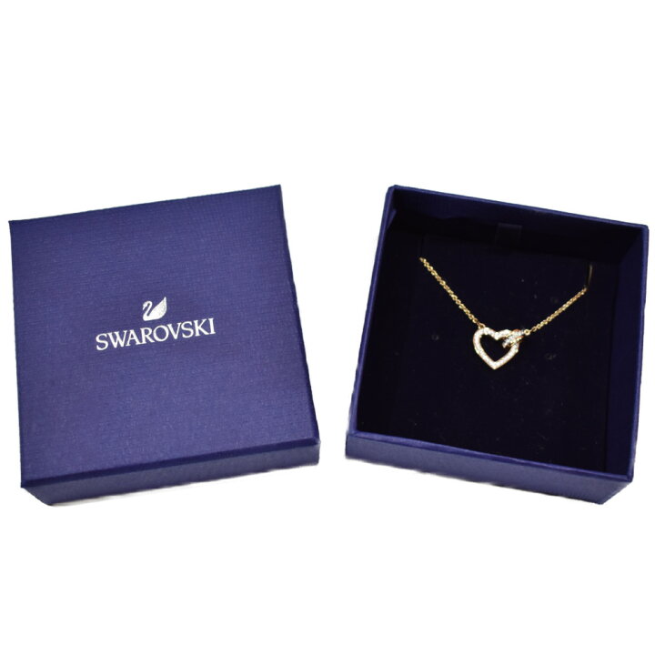 楽天市場】【箱あり】SWAROVSKI スワロフスキー ハートネックレス 