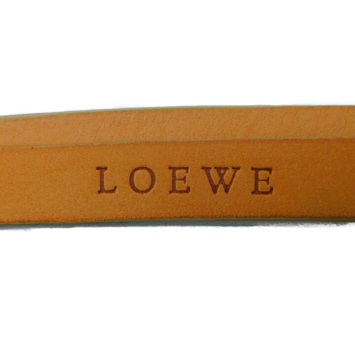 楽天市場】LOEWE ロエベ ベルト レザー ベージュ ブラウン 薄茶 箱付き  