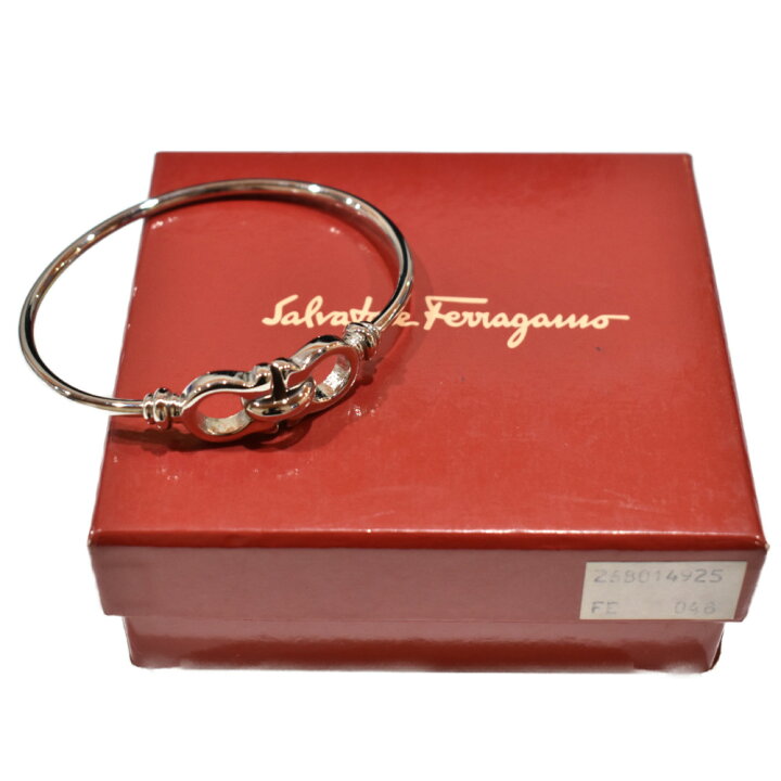 楽天市場】【箱あり】FERRAGAMO ガンチーニバングル 925 シルバー 
