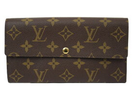 LOUIS VUITTON ルイヴィトン ポルトフォイユ・サラ M61734 モノグラム/ブラウン系 コーティングキャンバス 長財布　ロングウォレット　人気　定番　ユニセックス　旧型　おしゃれ　プレゼント包装可【中古】松前R56号店