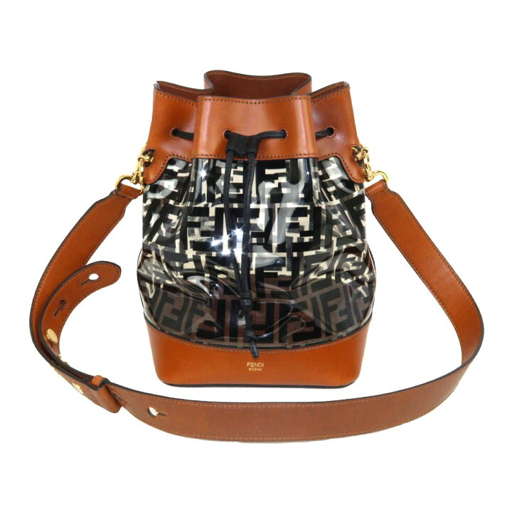 楽天市場】FENDI モントレゾール 8BT298 ブラウン ブラック スケルトン 