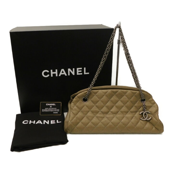 楽天市場】CHANEL シャネル マドモアゼル キャビアスキン チェーン 