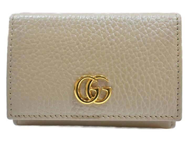 楽天市場】【中古品】GUCCIダブルGウォレット 735212 ベージュ  