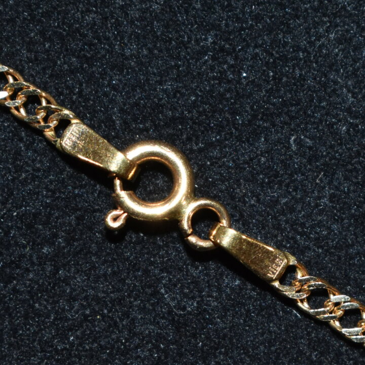 C081804)K18 YG ネックレス デザインチェーン アクセサリー