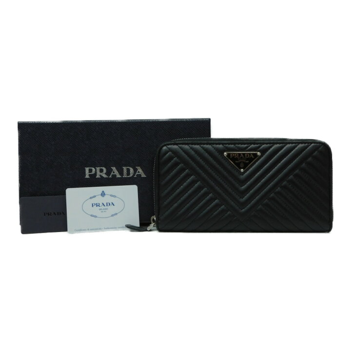 楽天市場】PRADA プラダ 財布 長財布 1ML506 サフィアーノレザージップ  