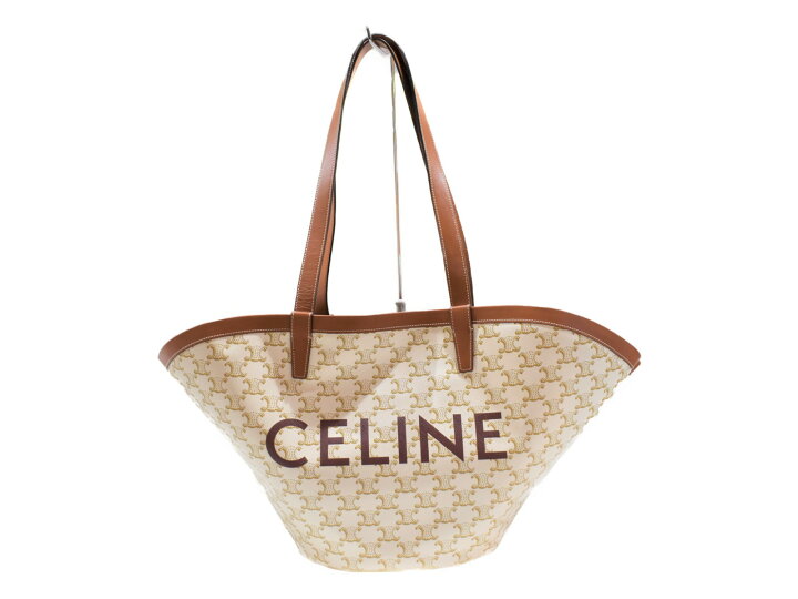 楽天市場】【中古品】CELINEセリーヌ ラージ クーファン トートバッグ  