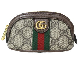 【箱・布袋あり】GUCCI　グッチ　オフィディア GGキーポーチ　625707　小物入れ　キーフック付き　GGスプリームキャンバス　ブラウン×ベージュ系　レディース　メンズ　ユニセックス　ギフト　プレゼント包装可【中古】松前R56号店