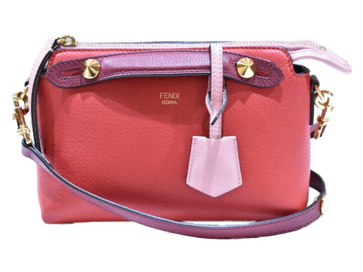 楽天市場】【中古品】FENDIフェンディ バイザウェイ 8BL135 レッド  