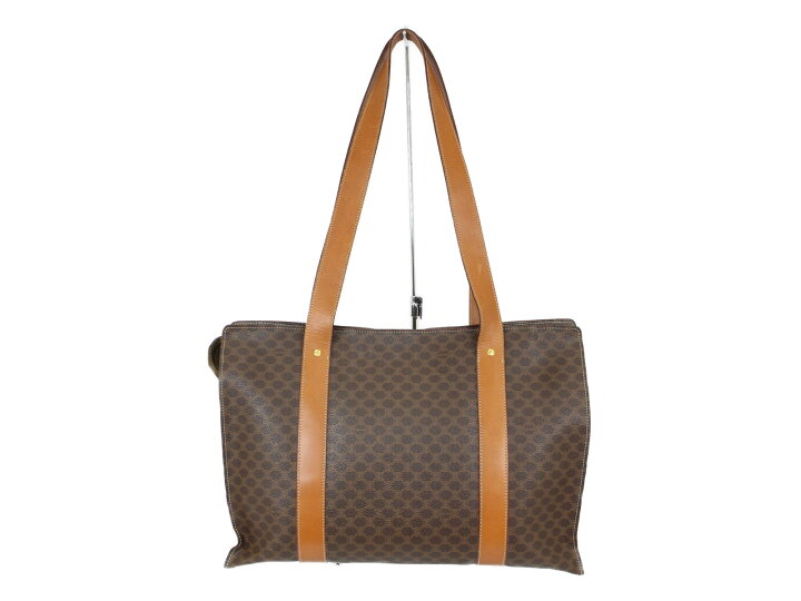 楽天市場】CELINE セリーヌマカダム柄トートバッグ MC97/2 ブラウン 