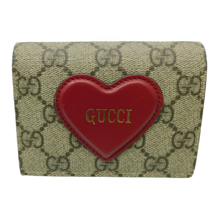 楽天市場】GUCCI グッチ 二つ折り財布 648848 ハートモチーフ カード 