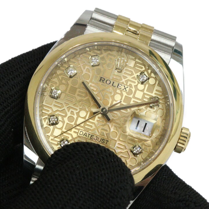 楽天市場】【ギャラ有】ROLEX ロレックス デイトジャスト36 126203G  