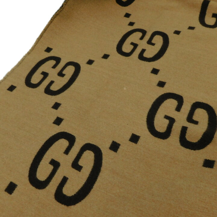 楽天市場】GUCCI グッチ GGジャガード ウールシルクマフラー 495592  
