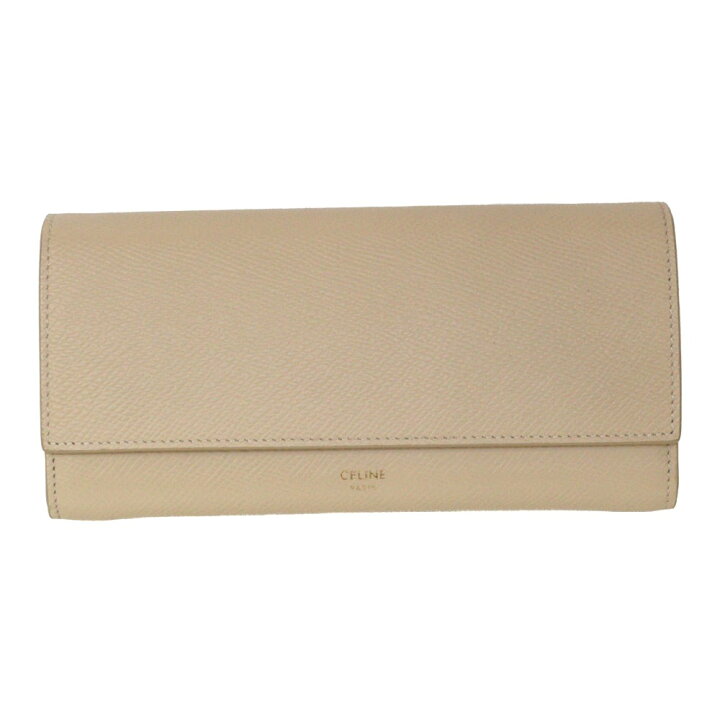 楽天市場】CELINE セリーヌ Wホックラージフラップウォレット ベージュ 