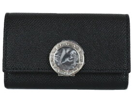 【箱あり】BVLGARI　ブルガリ　6連キーケース　30422　ブルガリブルガリ　ブラック　シルバー金具　レザー　シンプル　レディース　メンズ　ユニセックス　ギフト　プレゼント包装可【中古】松山朝生田店