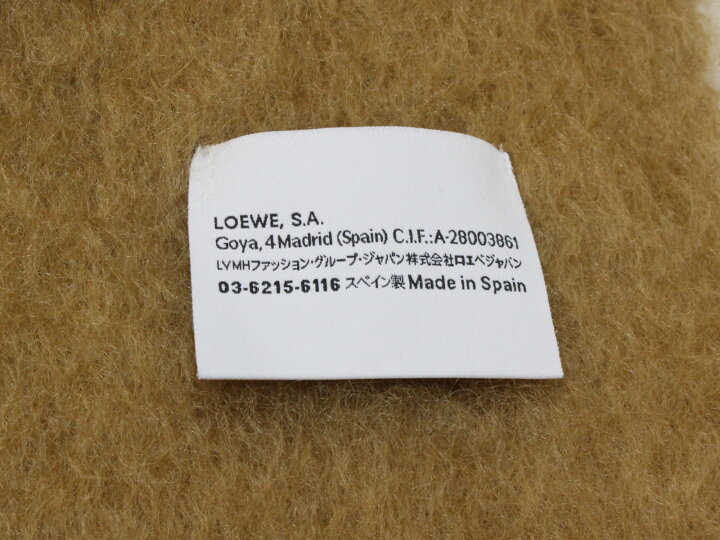 楽天市場】【箱あり】LOEWE ロエベ スカーフ モヘア&ウール F655254X01 