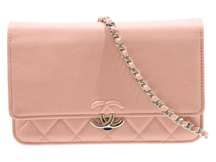 楽天市場】【箱有り☆中古品】CHANEL シャネルチェーンウォレット 