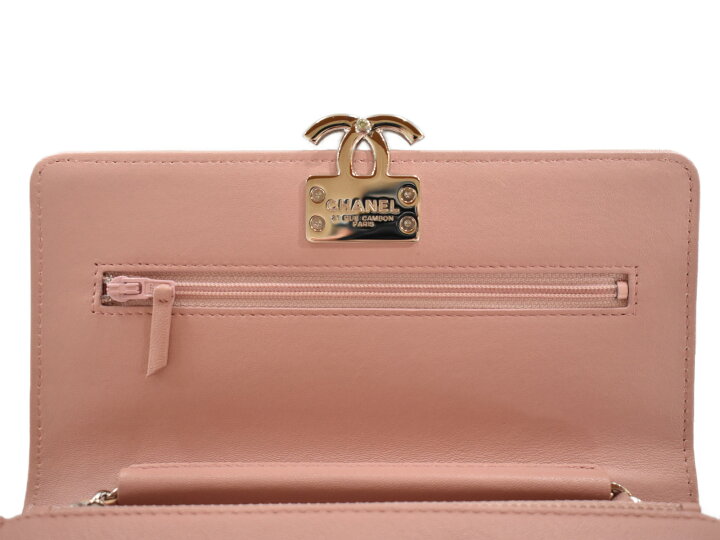 楽天市場】【箱有り☆中古品】CHANEL シャネルチェーンウォレット 
