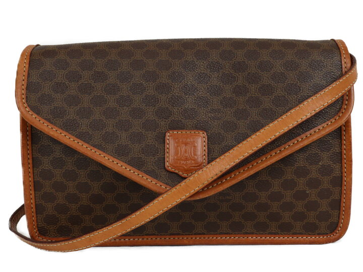 楽天市場】CELINE セリーヌ ショルダーバッグ DM91 マカダム柄 