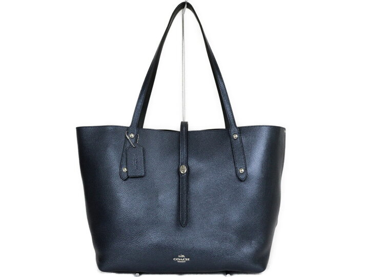 楽天市場】COACH コーチ トートバッグ 37756 レザー ネイビー 