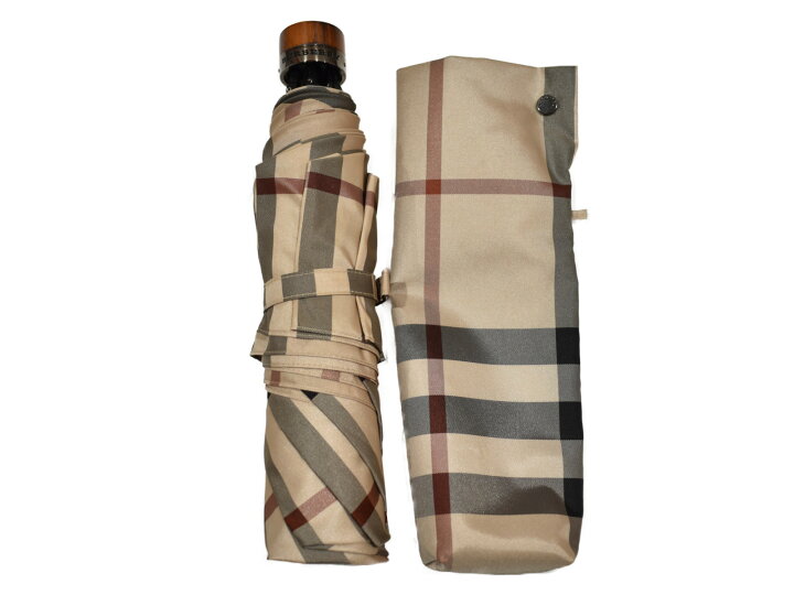 楽天市場】BURBERRY バーバリー ノバチェック折りたたみ傘 ベージュ系 