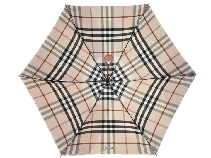 楽天市場】BURBERRY バーバリー ノバチェック折りたたみ傘 ベージュ系 