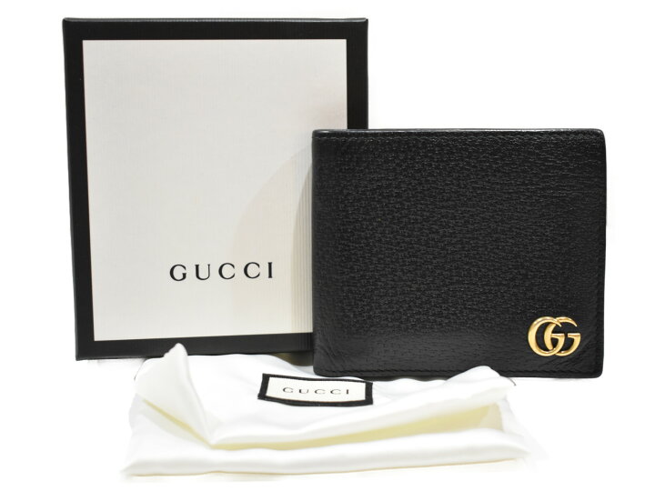 楽天市場】【箱・布袋あり】GUCCI グッチ 【GGマーモント】レザー  