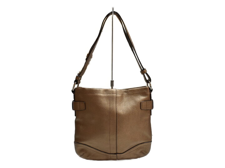 楽天市場】【中古品】COACHショルダーバッグ F19722 ブロンズ系 レザー 