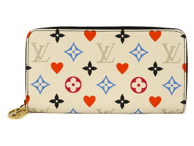 【箱・布袋あり】LOUIS VUITTON　ルイヴィトン　ゲームオン ジッピーウォレット　M57491　ブロン　ホワイト系　マルチカラー　ロングウォレット　長財布　シンプル　メンズ　ギフト　プレゼント包装可【中古】松前R56号店