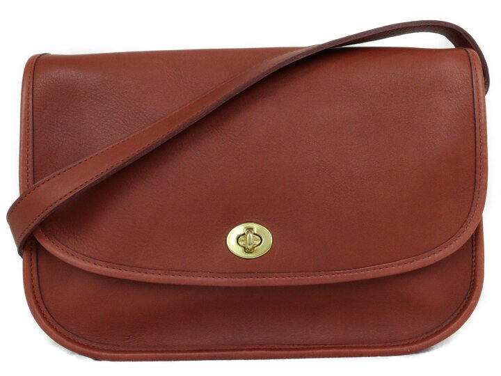 楽天市場】COACH コーチ ショルダーバッグ 9790 赤茶系 レザー 