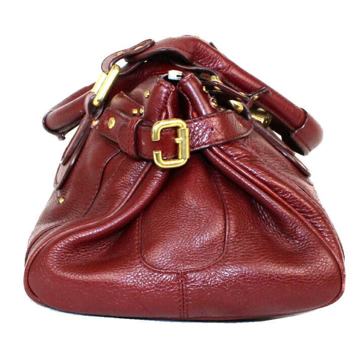 楽天市場】Chloe クロエ パディントン ボルドー系 レザー レディース 