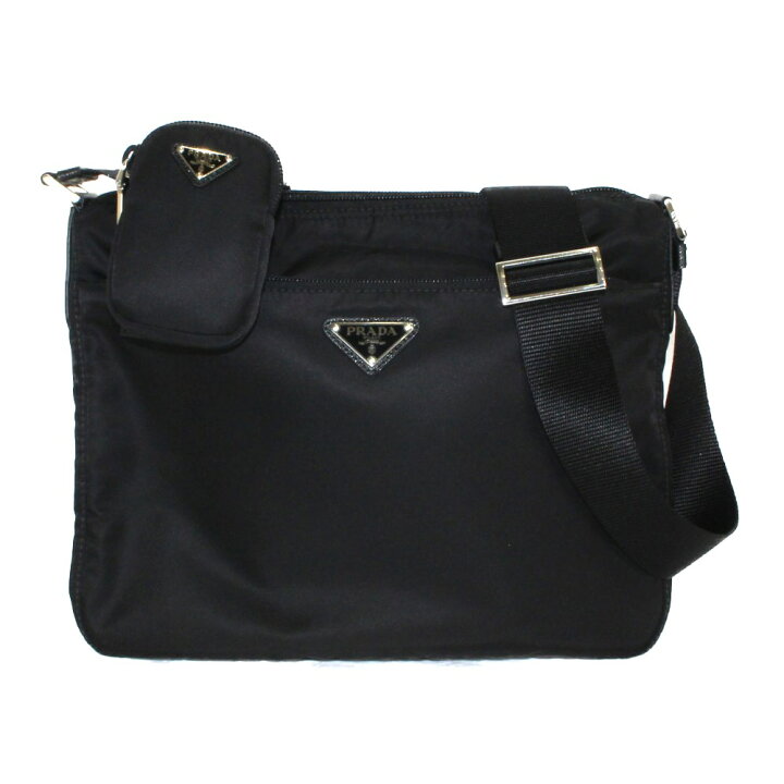 楽天市場】PRADA プラダ ナイロンショルダーバッグ 1BC421 ブラック 黒  