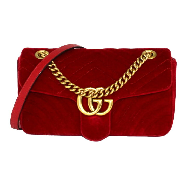 楽天市場】GUCCI グッチ GGマーモントキルティングチェーンショルダー 